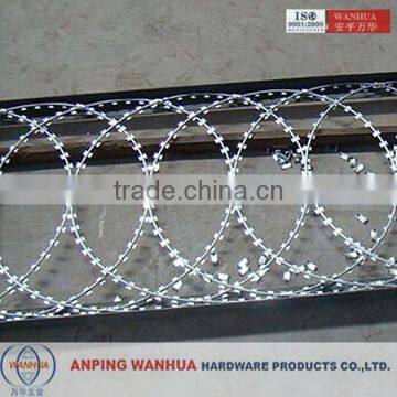 alibaba china flat razor barbed wire for fence