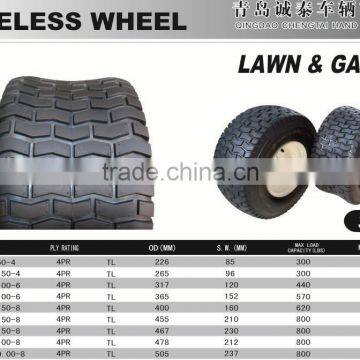 18x9.50-8 Tubeless Lawnmower Tire Garden Tire Wheel Lawn Tractor Golf Cart go Kart photo-2
