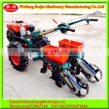 New Design Farm Machinery Fertilizer and Planting Corn Seeder Machine Used Two Wheel Diesel Engine Mini Walking Tractor photo-4