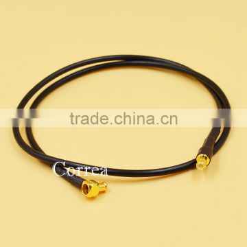 30CM MCX Male Straight to Right Angled Pigtail RG174 RF Cable