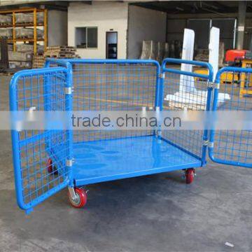 swivel casters RGS-2 Goods Trolley blue painted