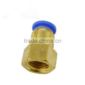 Pneumatic Pu Tube Female Quick Release Connector Brass Body