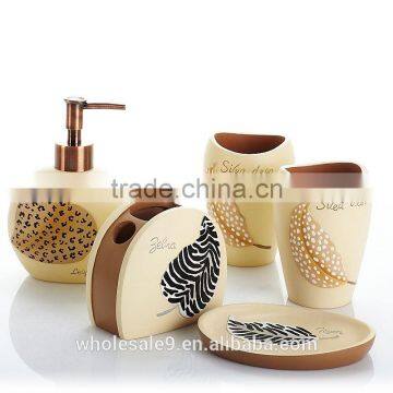 7 Pcs Resin Elegant Bathrooom Accessories Set, Wedding Gift photo-3