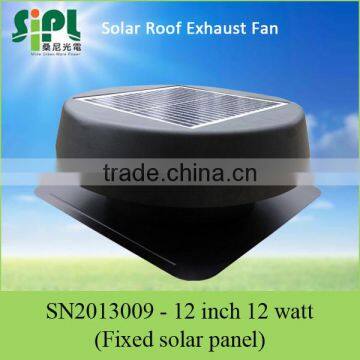 Farm Equipment 14 inch 15 watt solar energy dc electric exhaust fan conservatory roof fan