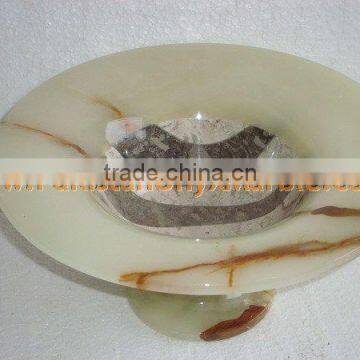 Hot Sale MANUFACTURER AND EXPORTERS OF ONYX FRUIT TRAYS HANDICRAFTS photo-3