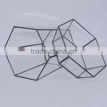 Micro Landscape Geometric Air Plant Succulent Glass Container Vase Pot Terrarium photo-3