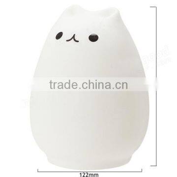 Rechargeable Color Changeable Silicone LED Sensitive Tap Control Night Light for Home photo-5