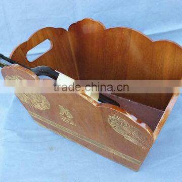 Vintage Country Used Natural Wooden Wine Crates For Sale photo-3