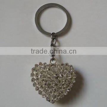 wholesale decorative rhinestones jewelled metal key chain