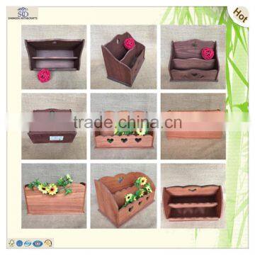 Natural Decoration Two Divider Dyed Carved Envelope Box photo-6