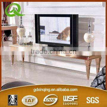 E393 2015 new design marble top corner tv stand modern tv stand