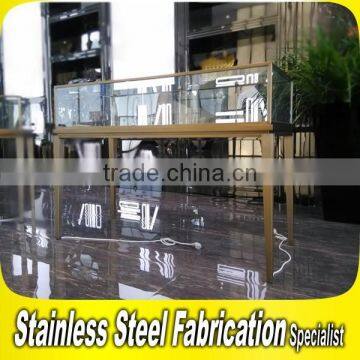 Bespoke Stainless Steel Glass Jewelry Display Showcase photo-6