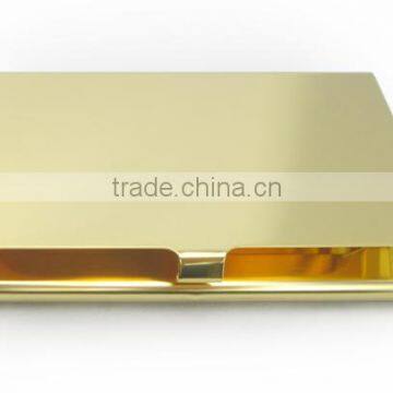 Gold Plated Stainless Steel Mirror Name Card Box for Gift, Platinum Business Card Holder photo-3