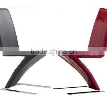 Modern Z Shape Leather Cover Dining Chair photo-5