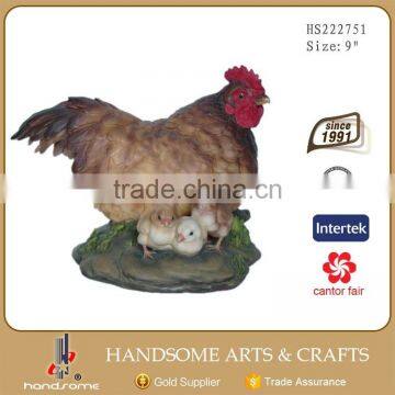 11 Inch Resin Craft Home Decoration Lifelike Hen Sculpture Animal Statue photo-3