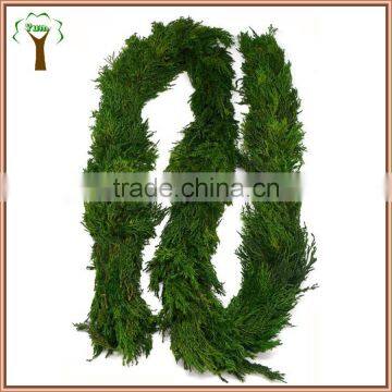 Christmas decorative preserved cypress garland