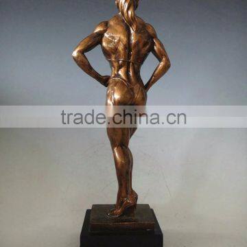 Custom Antique Bronze Bodybuilding Championship Trophies photo-3