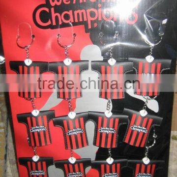 Plastic Keychain With Light High Quality Keychain Lighter With Fans Shirt Shape Christmas Light Keychain photo-2