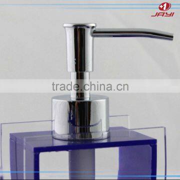 China Wholesale Luxury Pump Bottle Hotel Balfour Purple Crystal Clear Plastic Lucite Acrylic Bathroom Accessories photo-6