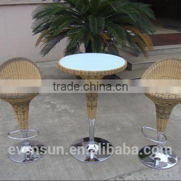 Club Pub Furniture Aluminium Rattan Bar Stool, Bar Stool Chair, Bar Stool High Chair photo-6