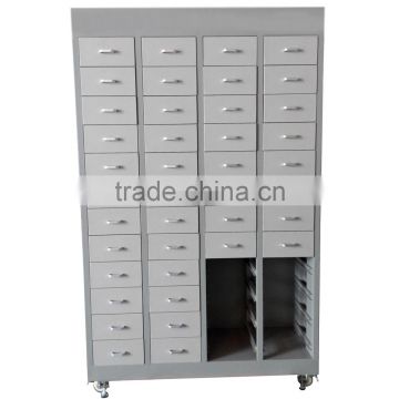 Durable lockable medical drawers cabinet