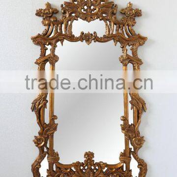 Living Room Furniture Set Classical Marble Top Console Table With Framed Mirror photo-5