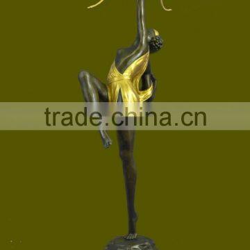 Home Decorations Antique Metal Crafts Bronze Sculpture Hunting Statue photo-3