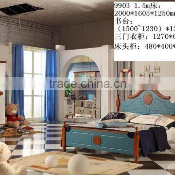 RD#9908 on Sale Classic Brown N White Korea Style Matching Bedroom Cheap Home Furniture Queen Size King Size Bedroom Set China photo-3