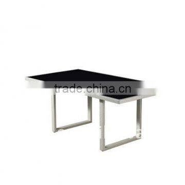 PE rattan table NT11302 rattan dining set
