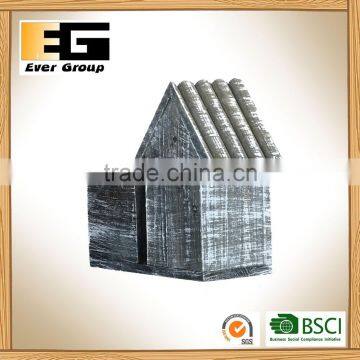 Gifts & Decor Country Flower Rustic Planter Fir Wood Plant Flowerpot photo-5