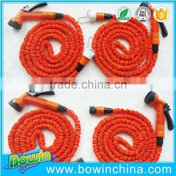 2016 hot sale best flat garden hose with 7 function spray nozzle