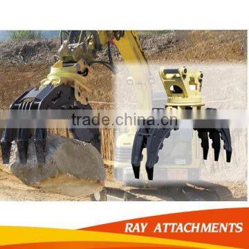 PC200 hydraulc bucket grab, excavator grapple bucket