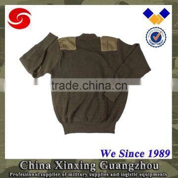 Quality Army Woolen Acrylic Blend Woven Uniform Sweater With TC Patches photo-6