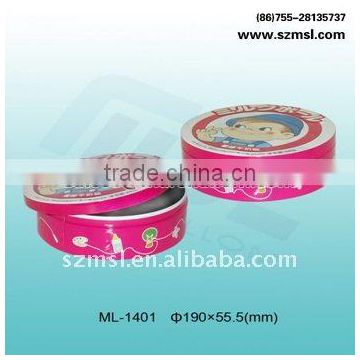 Round Chocolate Tin Container