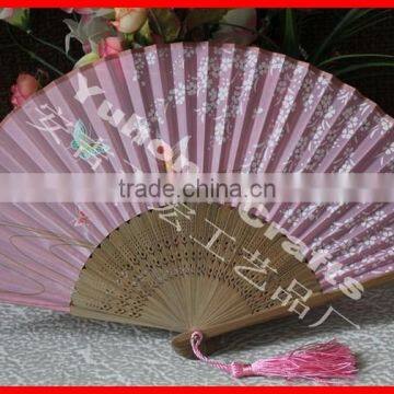 Handmade Chinese Fabric Folding Fan photo-4