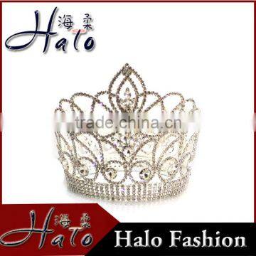 2015 New Design Big full Round Pageant pageant Kings Crown H172-150