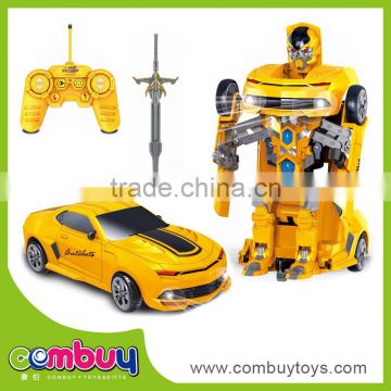 New design cartoon deformation model remote control fighting robot toy