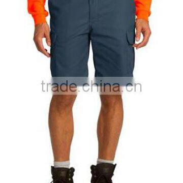 65/35 Poly/cotton Twill Side Pockets Work Pants Industrial Mens Cargo Short photo-3