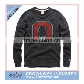 Wholesale polyester vintage print raglan sleeve sweatshirt for women