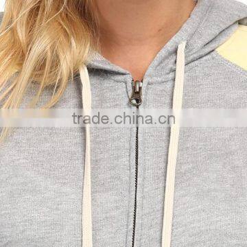 Regular Fit Hoodie Fashionable Blocked Stripes Shoulders Cut&sew Hoodies