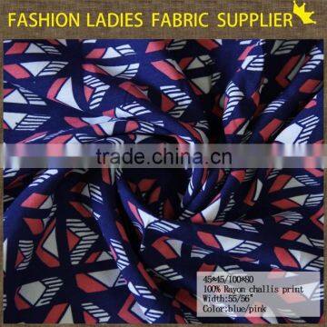 New Fashion African 100% Rayon Challies Fabric Wholesale for Ladies' Dress photo-3