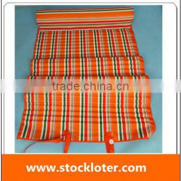 Folding straw beach mat stock,straw beach mat with inflatable pillow Ref.131002(6)
