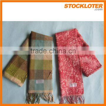 Woman Acrylic Scarf Stock