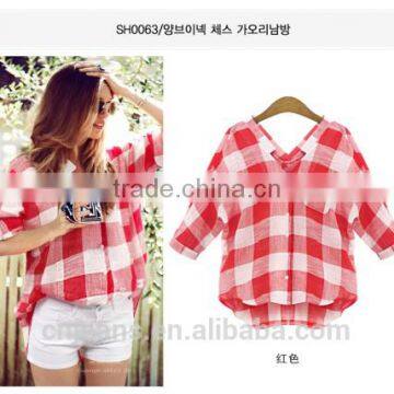 Gzy Plaid Shirt Women Beautiful Plaid Shirt Elegant Women Shirt photo-2