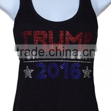 Wholesale Sleeveless t Shirt Fashion Womens Custom Embroidery Tank Top Manufacturer photo-6
