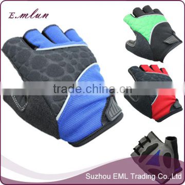 Blue Half Finger Warm Winter Autumn Mitten Nylon Car Bus Driving Gloves For Men