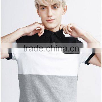 Colorblock Plain Customized Logo Polo Shirts photo-2