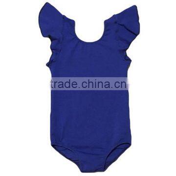 Girls' Dance variety of Solid colors ruffle sleeve leotard kids wholesale leotards