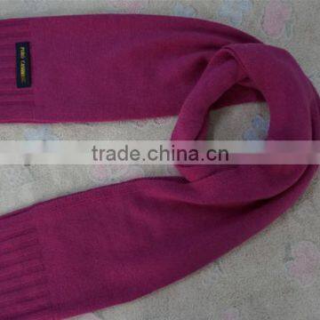 plain women fashion cashmere knit scarf