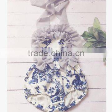 Factory OEM Service Baby Clothes Toddler Clothing Floral Lace Tulle Rompers photo-3